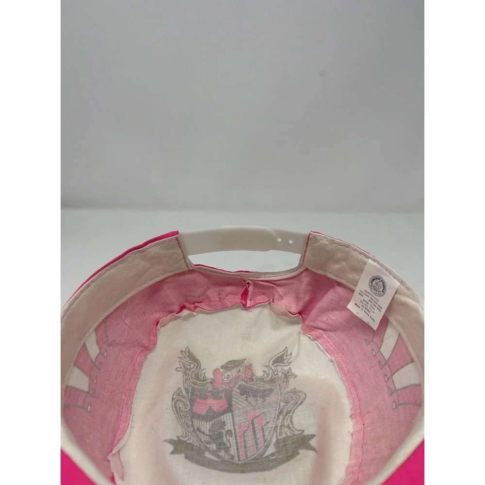 Vintage Circus Hotel Casino Hat‎ Snapback Painters Ball Cap Pink 90s Las Vegas
